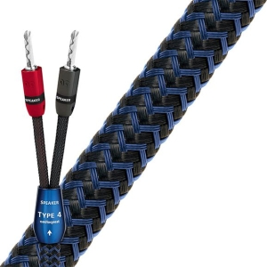 AudioQuest - Type 4 Silver Full Range 0,35m Spades Lautsprecherkabel